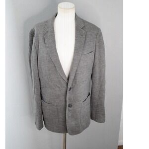 Country Road Blazer Jacket Wool Blend Gray Size 38 Two Button Menswear